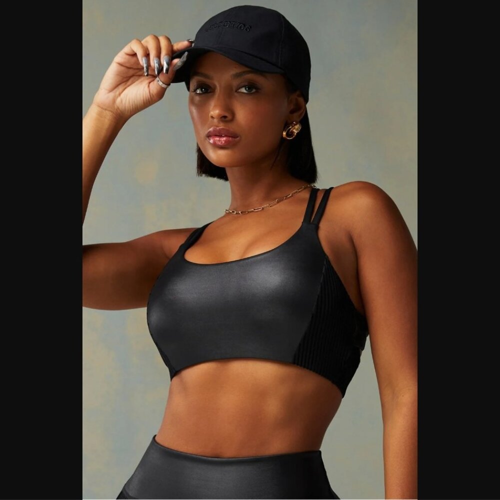 Fabletics Shine & Velvet Sports Bra size L